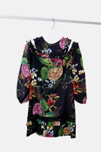 Nicholas Dahlia Floral Ruffle Dress, Size US 4