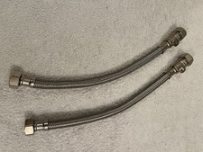 Flexi Pipes 15mm Compression to 1/2” Screw With ISO Valve