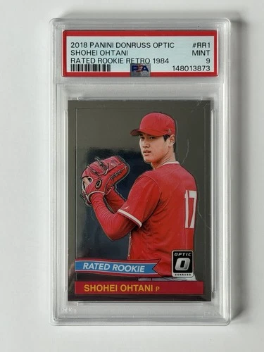 2018 PANINI DONRUSS OPTIC RATED ROOKIE RETRO 1984 #RR1 SHOHEI OHTANI RC PSA 9