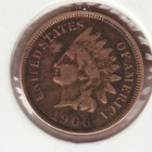 US Rare Old West 1906 Indian Head Penny Coin American Collection Shield Cent USA