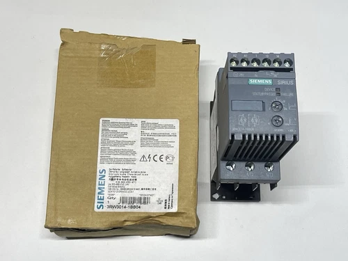Siemens 3RW3014-1BB04 Sirius Soft Starter 6.5 A 3 kW/400V 200-480VAC 24V AC/DC