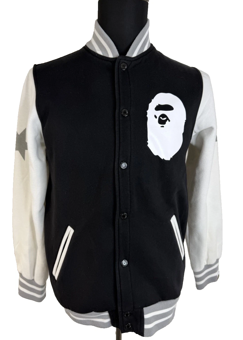 A Bathing Ape Sweatshirt Bomber Jacket Mens Large ASNKA Spellout