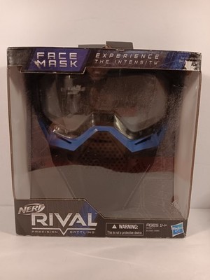 Nerf Rival Blue Team Protective Adjustable Face Mask Blue and Black Hasbro New