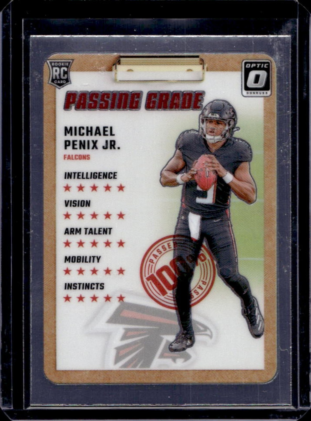 2024 Donruss Optic Michael Penix Jr. Passing Grade RC Rookie #5 Falcons