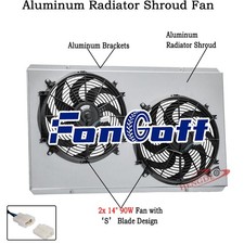 Aluminum Shroud With 214inch Fan Fit 1992-93 Chevy Gmc Ck 2500 3500 6.5l At