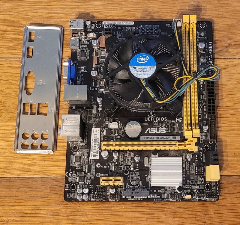 ASUS H81M-PLUS Intel Motherboard DDR3 + CPU i5-4460