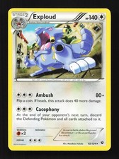 Exploud 82/124 Fates Collide English Pokemon Card TCG