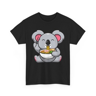 Koala Kawaii T-Shirt, Koala Eating Ramen Koala Animals Lovers Funny Shirt