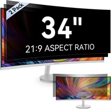  2-Pack 34" Computer Privacy Screen Filter for 21:9 Widescreen Monitor