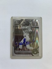 2022 1st Bowman Chrome Ray Wave Eric Brown Jr. Signed Autograph BDC-48 FULL AUTO