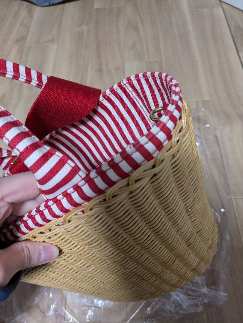 PRADA Wicker 2-way Basket Bag 1BG172 valuable fashion women attractive limited thumbnail 9