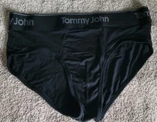 Tommy John Second Skin Briefs Black Sz Medium