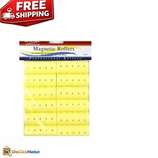 12 Pack Magnetic Hair Rollers 7/8 Inch - Comfortable Fit for All Hair Types