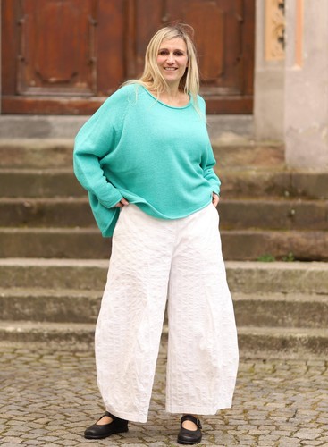 TONDO LEGNO BLACK LABEL - PANTALONE A PALLONCINO largo - XL - bianco - Foto 6 di 10