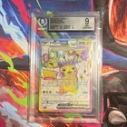 Pokemon Pikachu ex 219/191 Sv08 Surging Sparks Full Art Holo UR BGS 9