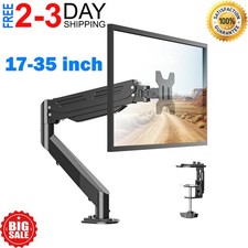 1 PC Black Single Monitor Arm Adjustable Stand Desk Mount Up to 35 Inch VESA