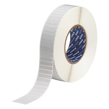 Brady Tht-43-797-10 Pre-Cut Label Stock Roll, White, Gloss