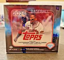 2024 Topps Baseball Series 1 Hobby Jumbo Box Sealed (400 Cards) & 2 Silver Packs