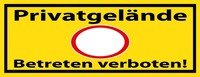 Blechschild 10X27 Cm PrivatgeläNde Betreten Verboten Deko Geschenk Schild