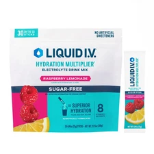 Liquid I.V. Hydration Multiplier, 30 Stick Raspberry Lemonade