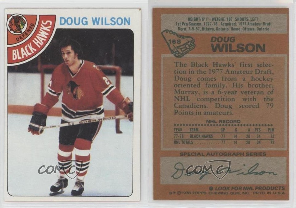 1978-79 Topps Doug Wilson #168 HOF 0ls | eBay