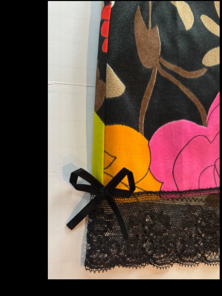 Винтажный Vanity Fair цветок питания MOD 1/2 юбка скольжения новый из старых запасов/упаковка - Изображение 3 из 4