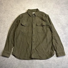 Everlane Shirt Jacket Mens Large Utility Overshirt Heavyweight Chore Green