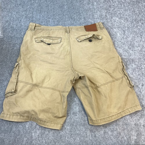Firetrap Cargo Shorts Mens Combat Military Utility Summer Tan Beige XL Cotton - Picture 2 of 9