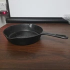 Griswold Cast Iron Skillet No. 5 Small Block Logo 724B Erie PA 8" SITS FLAT