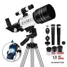Telescope for Kids  Beginners, 70mm Aperture Portable Telescopes with 3 White