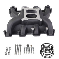 Fit Gm Ls1 Ls2 5.3l 6.0l 300-130 Aluminum Carb Intake Manifold Dual Plane Black Fit Gm Ls1 Ls2 5.3l 6.0l 300-130 Aluminum Carb Intake Manifold Dual Plane Black