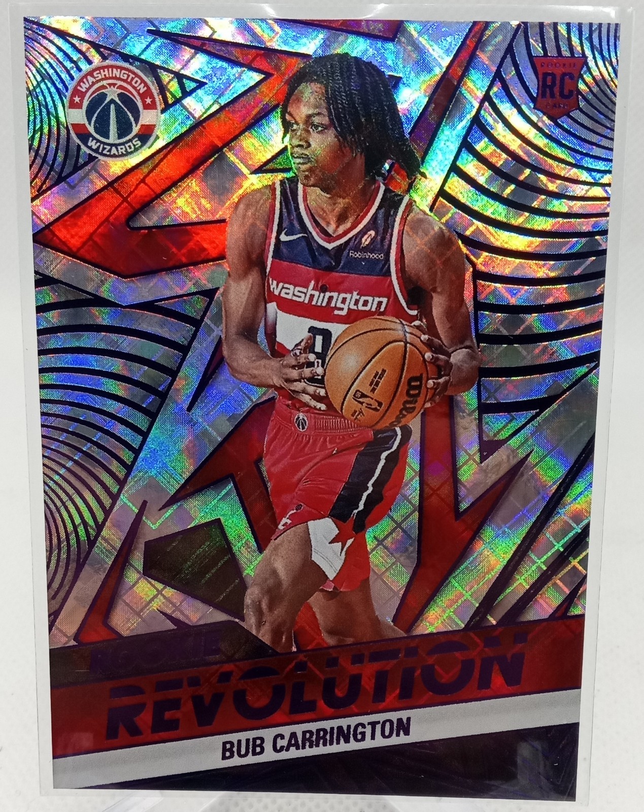 2024-25 Panini Revolution - Rookies Bub Carrington #121 Cosmic /99 (RC)