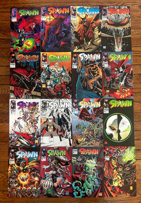 SPAWN 1 2 3 4 5 6 7 8 9 10-16 VF+ LOT Todd McFarlane Amazing Spider-Man Image