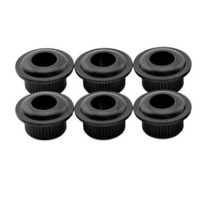 Musiclily Pro 6Pcs Black Vintage 6mm to Modern 10mm Guitar Tuning Pegs Bushings