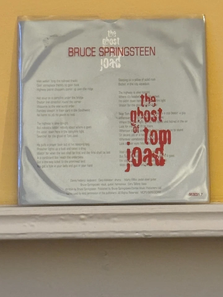 BRUCE SPRINGSTEEN - THE GHOST OF TOM JOAD  - 7" PICTURE DISC SINGLE - Image 3 of 4