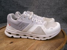 On Cloudrunner Womens Size 9.5 US White/Frost Athletic Running Shoes Sneakers