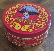 Vintage Coca Cola Tin and Coasters Set