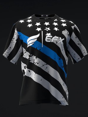 Custom Name - Men's Blue Lives 2 - Black Blue Bowling Jersey Shirts - USA Size