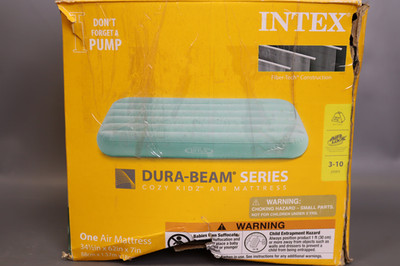 Intex Cozy Kidz Bright And Fun-Colored Inflatable Air Bed Mattress Mint Green