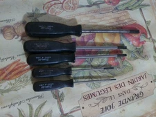 Snap-On 5pc screwdriver set Slotted  SDD4120 SSD1410 SSDC8 ssdc6 SSDC4