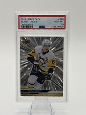 2024-25 Upper Deck Series 2 Hockey Silver Outburst Sidney Crosby #380 PSA 10