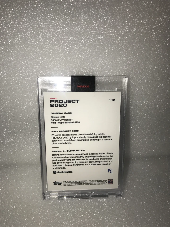 Topps PROJECT 2020 Card 112 - 1975 George Brett by Oldmanalan - Image 2 of 4