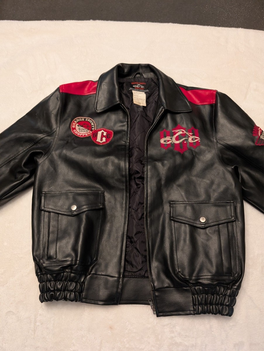 Orange County Choppers Motorcycle Jacket/Coat size 14-16 | eBay