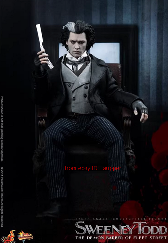 Hot HT Mms149 1/6 The Demon Barber Of Fleet Street Sweeney Todd
