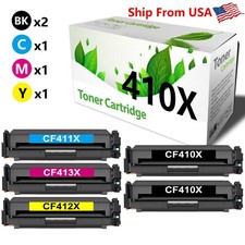  5-Pack,2BCMY CF410X-3X 410X Toner Cartridge for M477fdw M452nw Printer