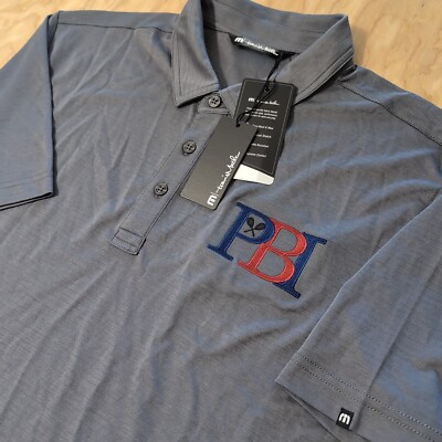 NEW Travis Mathew Polo Shirt Mens XL Bayfront Golf Gray Short Sleeve Stretch