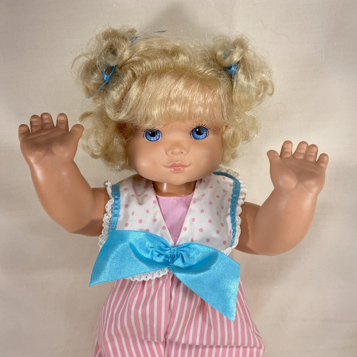 Baby Wanna Walk Doll Hasbro 1991 Vintage Action Baby Doll Works