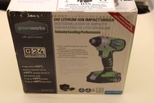 Greenworks 24V Brushless 1/4" Cordless Impact Driver, 2.0Ah Battery, Charger