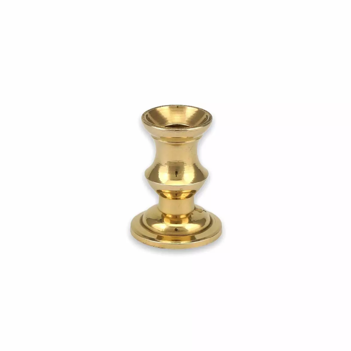 Mini Brass Candlestick Holder - Small Candle Stand for Thin, Tiny Taper  Candles