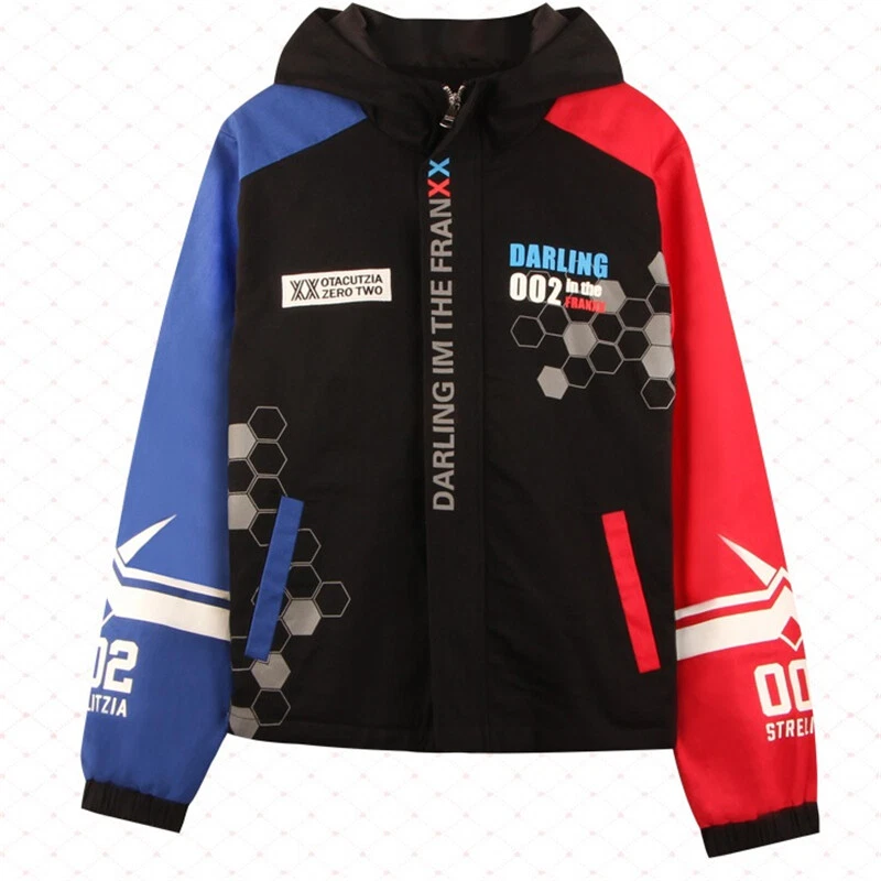 Anime Zero Two Printed Jacket Zip Hoodie Cosplay Fit For Darling in the Franxx - Image 4 of 4